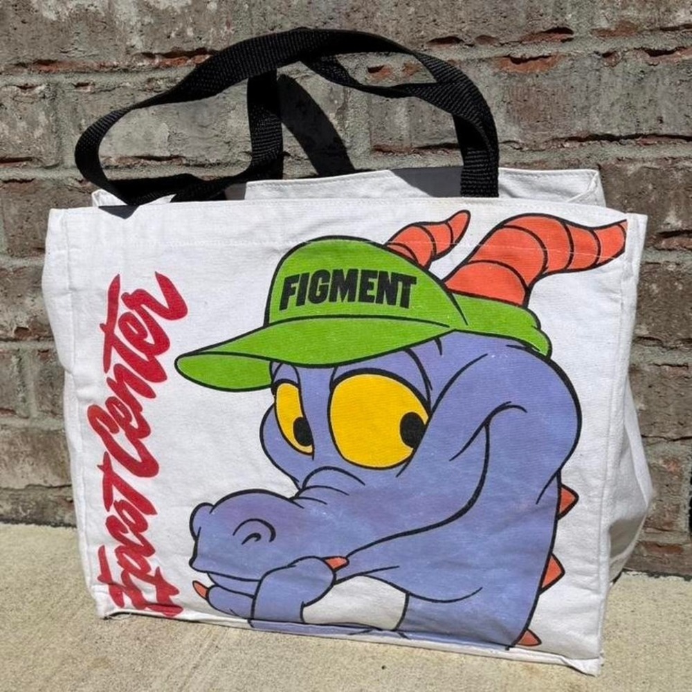 Vintage 1982 Disney Figment Epcot center tote bag